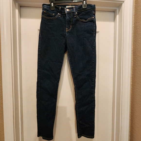 Levi's Denim - Levi's Women's 311 Mid Rise Shaping Skinny Dark Denim Jeans Size 28